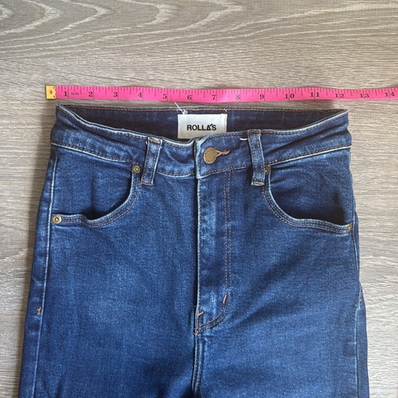 ROLLA'S Dark Blue Wide Leg Jeans - Picture 7 of 16